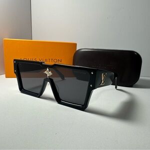Louis Vuitton Black and Gold Sunglasses